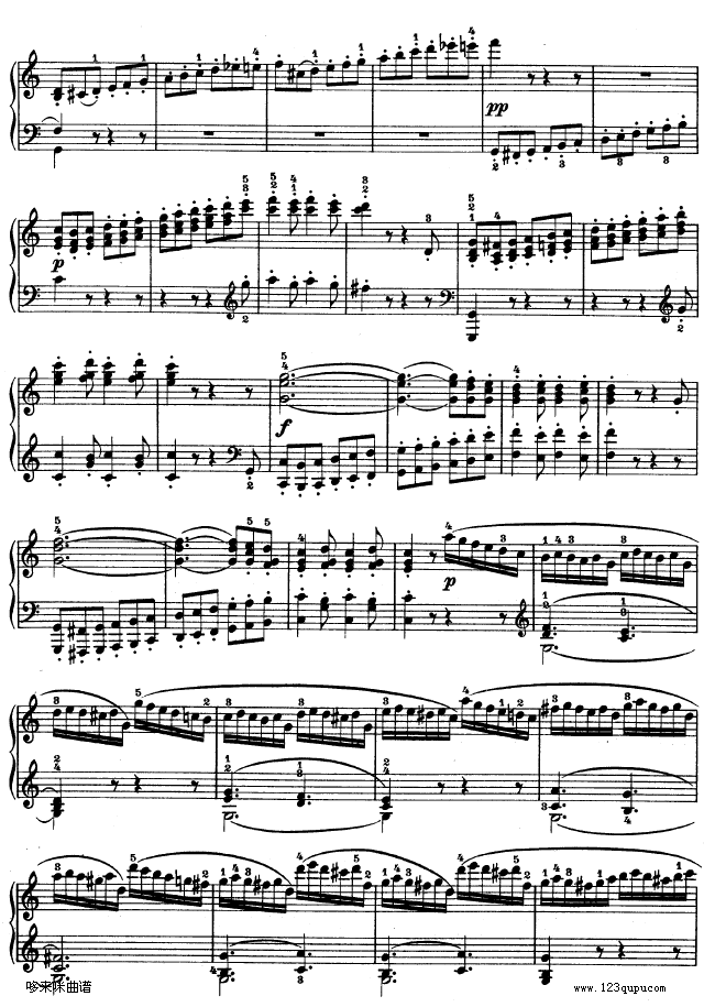 第三钢琴奏鸣曲 -op.2 no.3-贝多芬