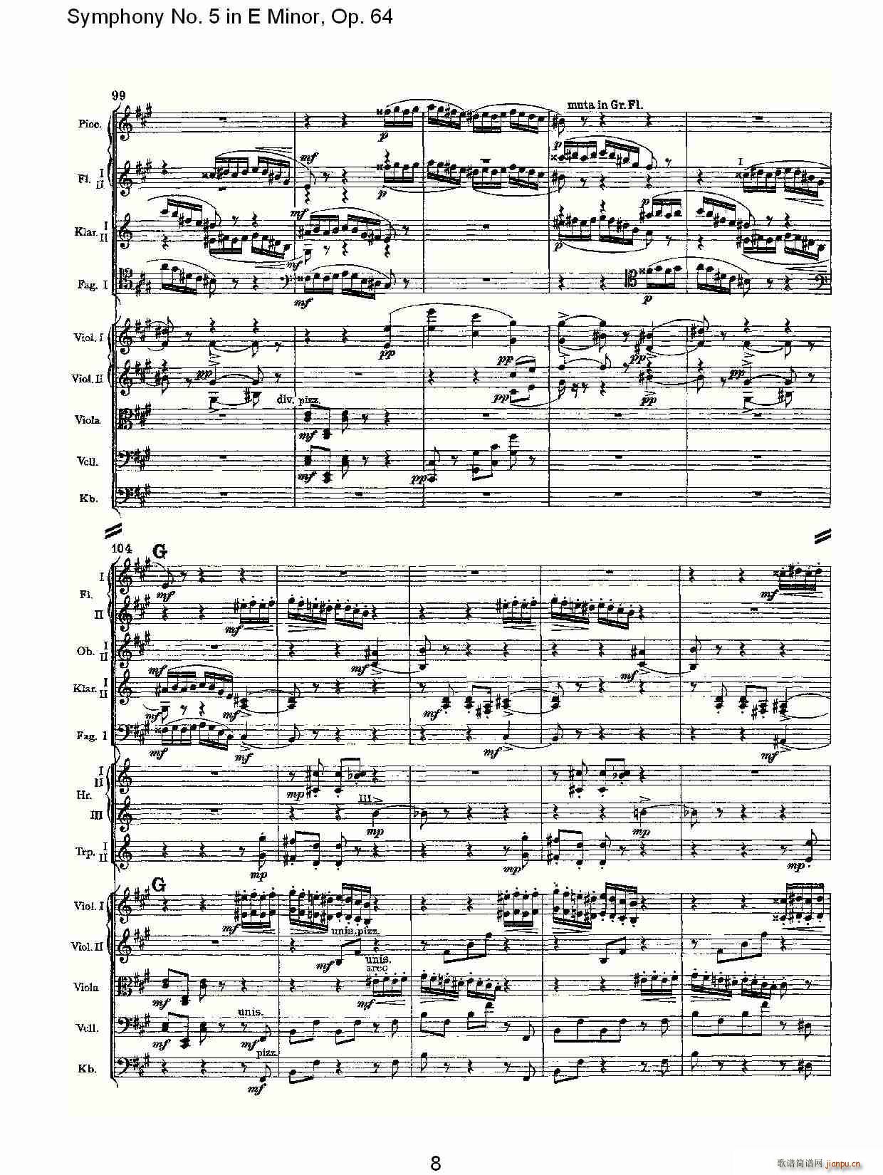 Symphony No. 5 in E Minor, Op.(ʮּ)8