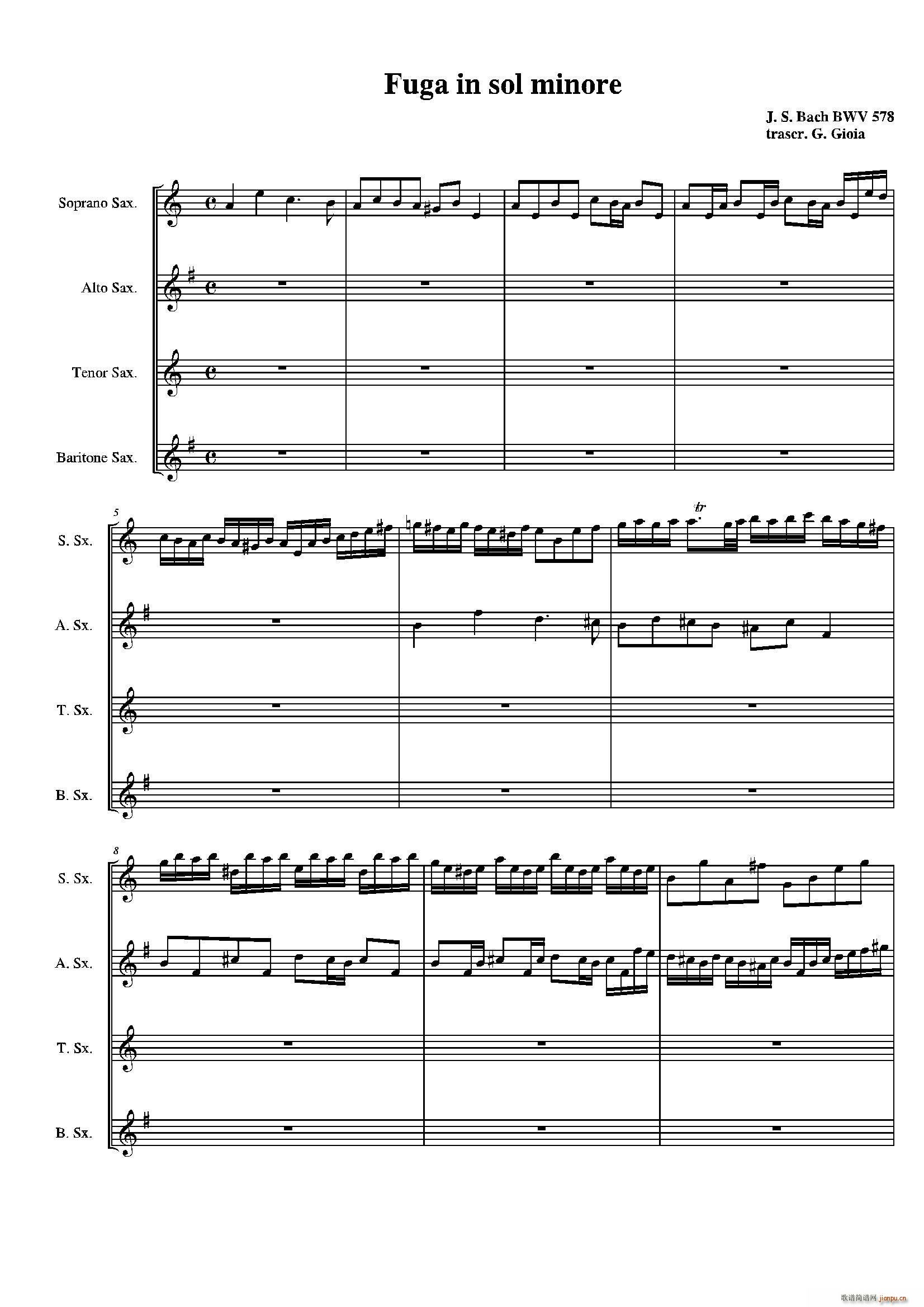 Fuga in G minor gС ()1