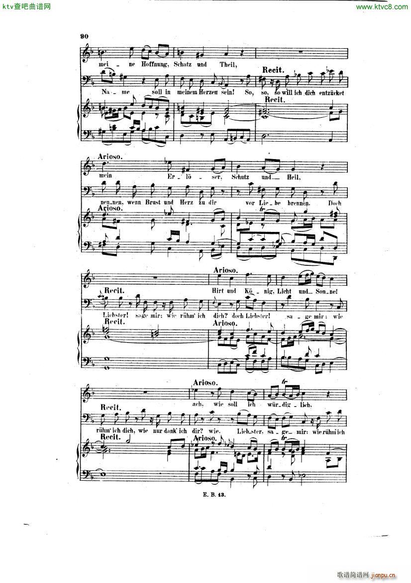 Bach JS BWV 248 Christmas Oratorio No 38 42()8
