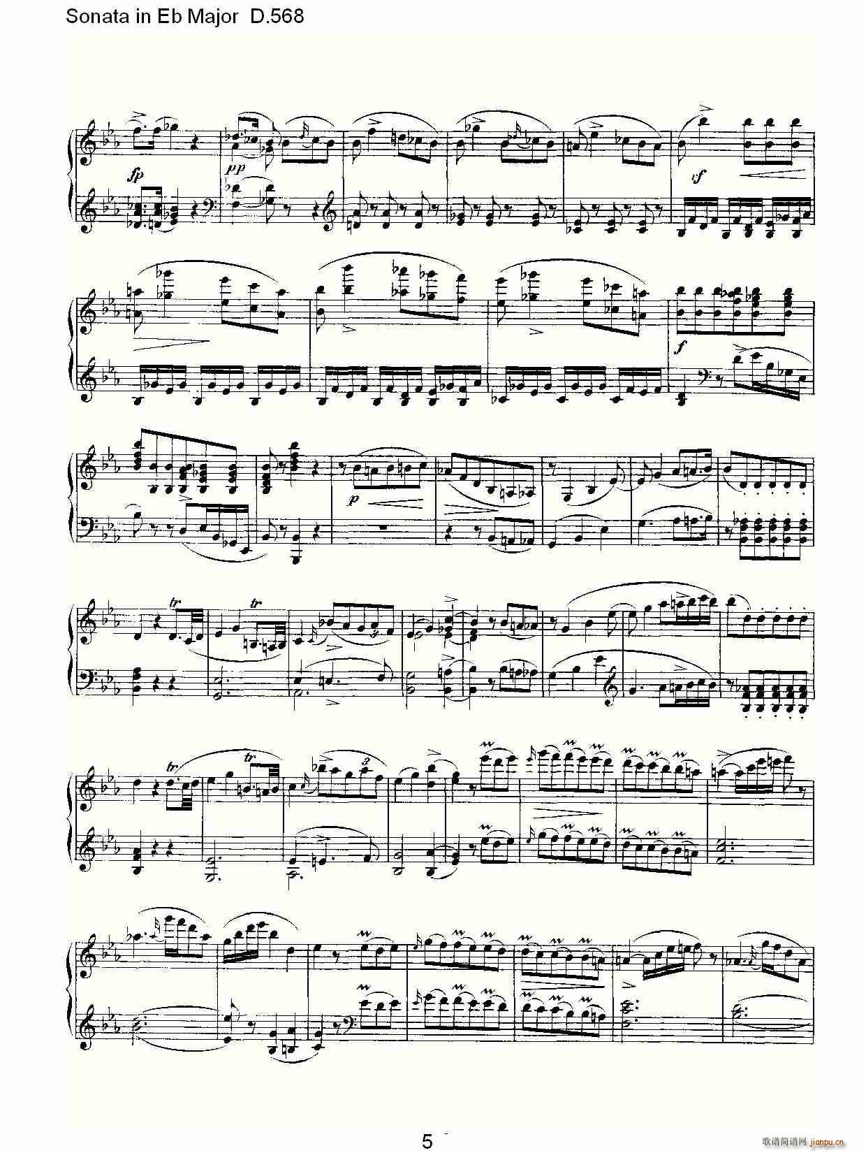 Sonata in Eb Major D.568(ʮּ)5