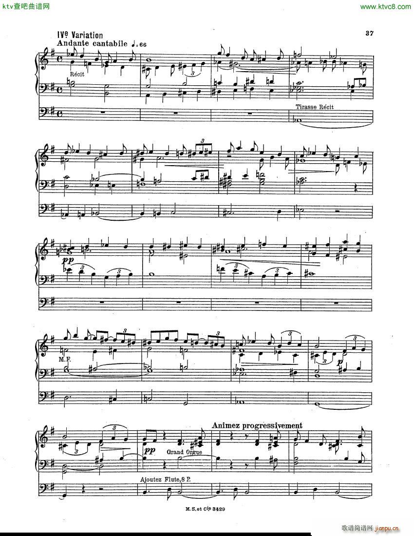 Berthier Paul Variations pour Grand orgue()8