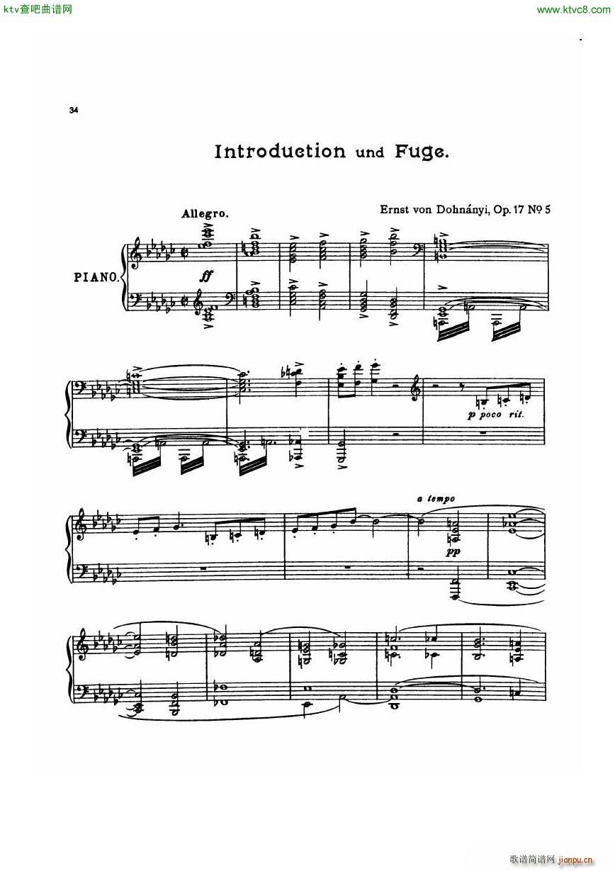 Dohnanyi 17 5 5 Humoresken IntroduktionAndFuge()1
