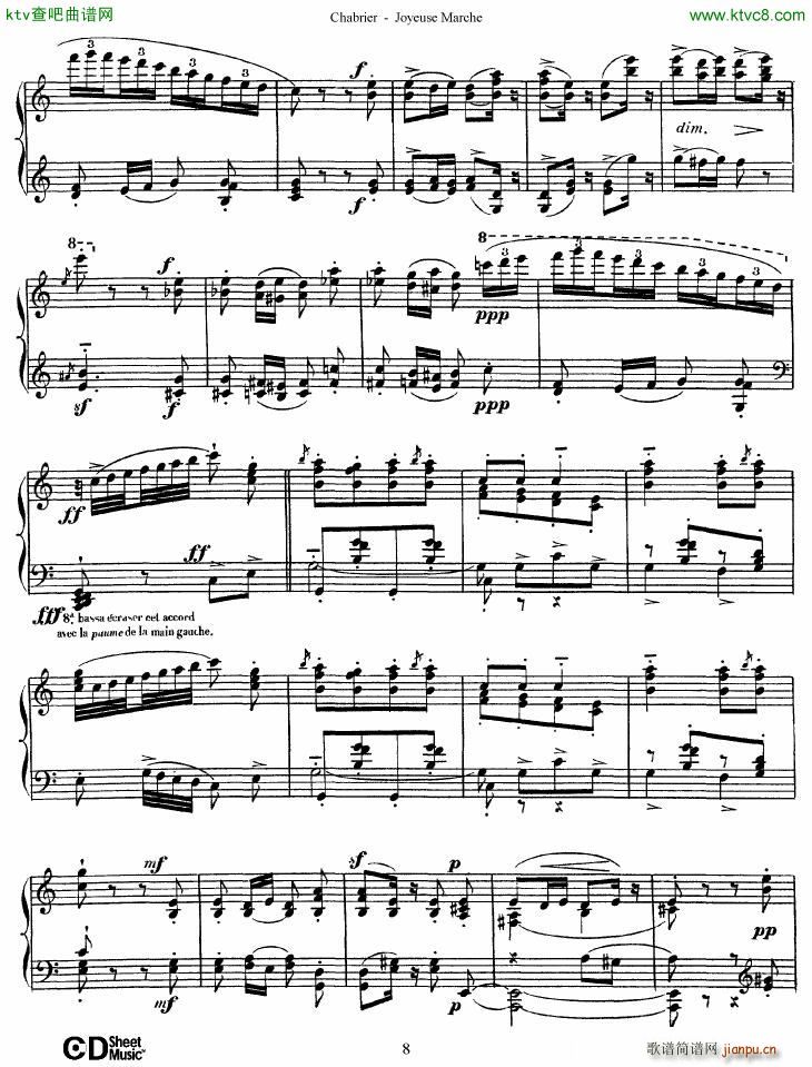 Chabrier Joyeuse Marche()8