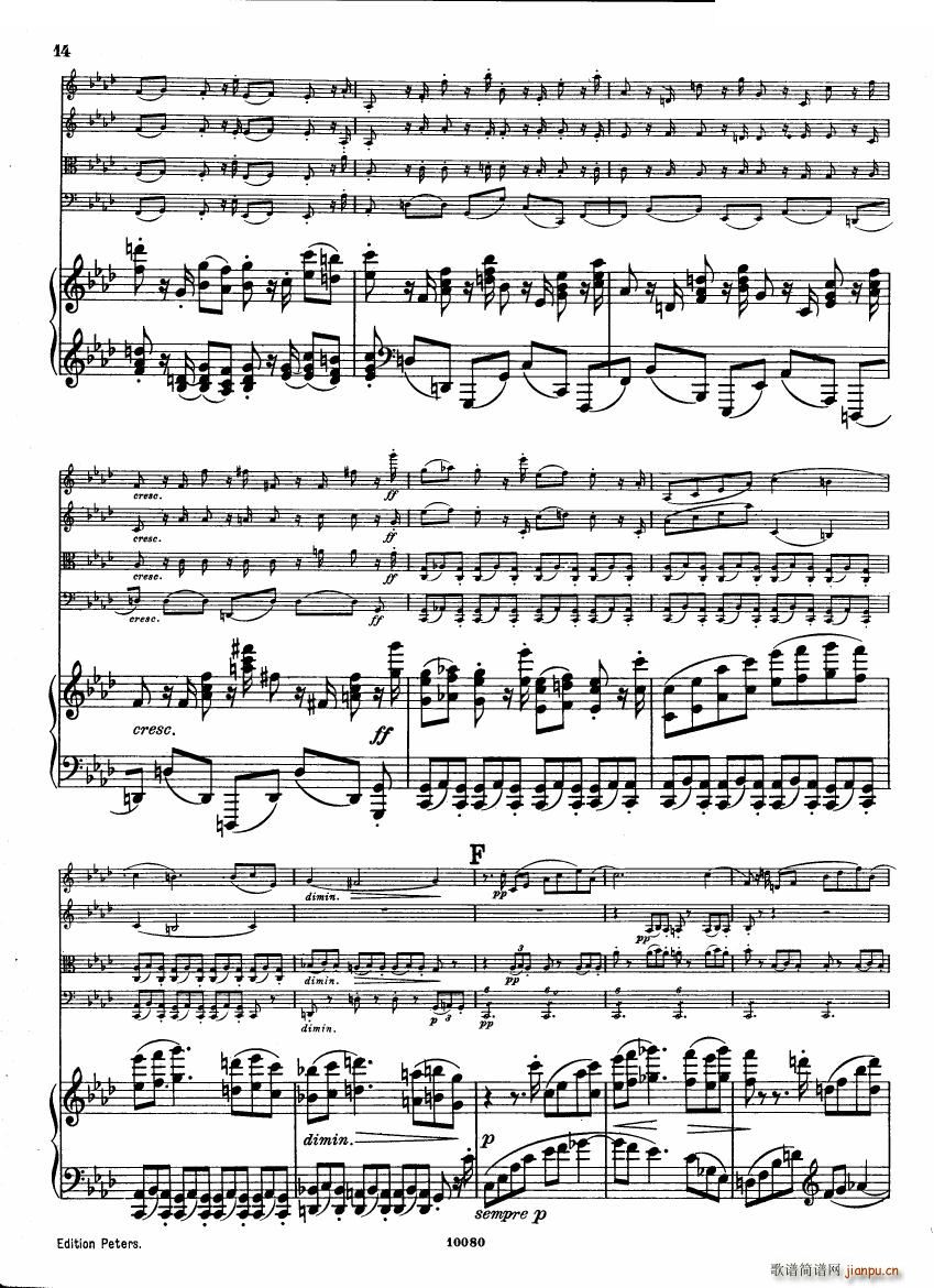 Brahms op 34 Piano Quintet f minor score һ()12