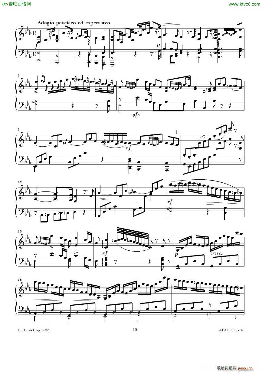 Dussek Sonate No13 op35 No3()10