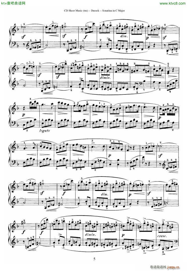 Dussek Sonatina in G Major()10