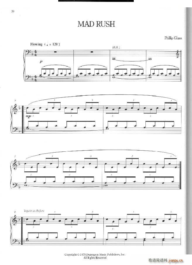 Philip Glass Mad rush 1 Mad rush 1(ʮּ)1
