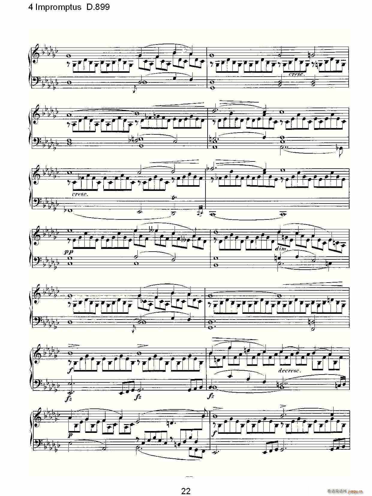 4 Impromptus D.899(ʮּ)22
