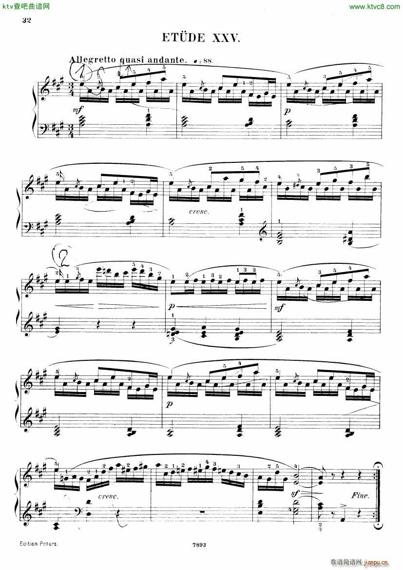 Henri Bertini 1798 1876 25 Easy Etudes Op 100()33