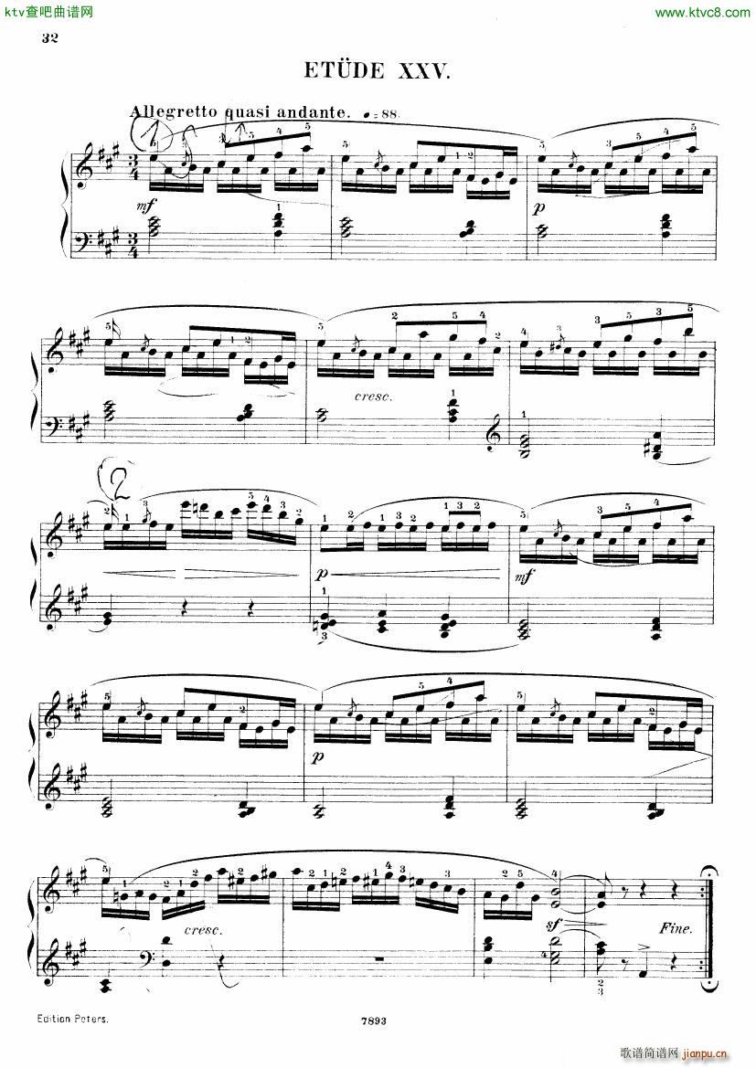 Henri Bertini 1798 1876 25 Easy Etudes Op 100()33