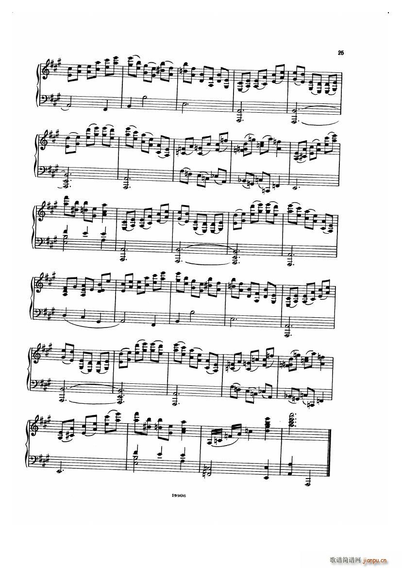 Albeniz op 65 Etudes no 1 7()25