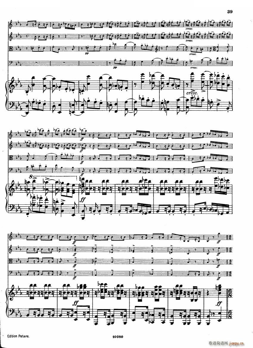 Brahms op 34 Piano Quintet f minor score һ()38