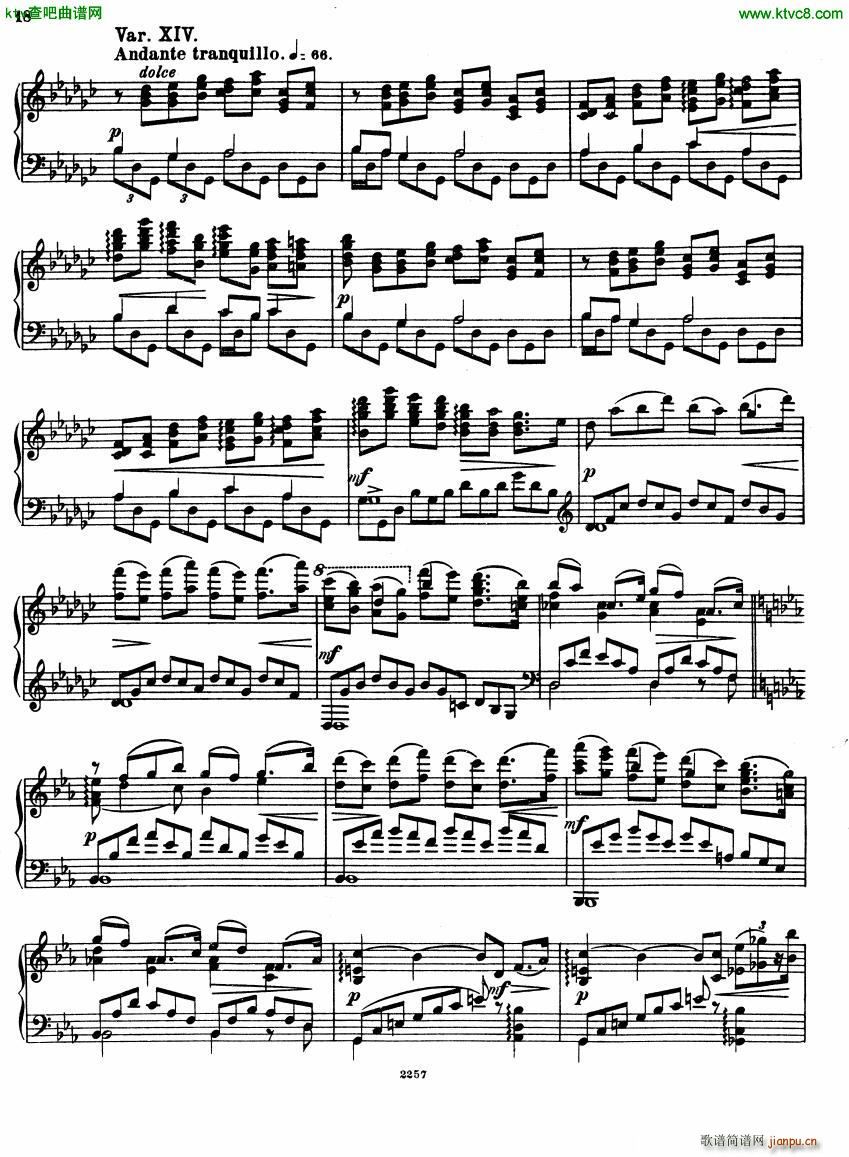 Glazunov Theme et Variations Op 72()18