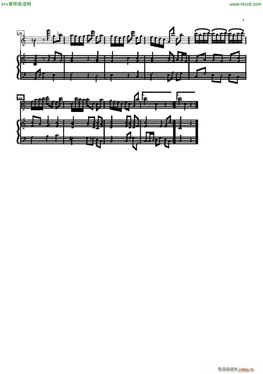 Telemann Sonate Cdur flute piano bass()8