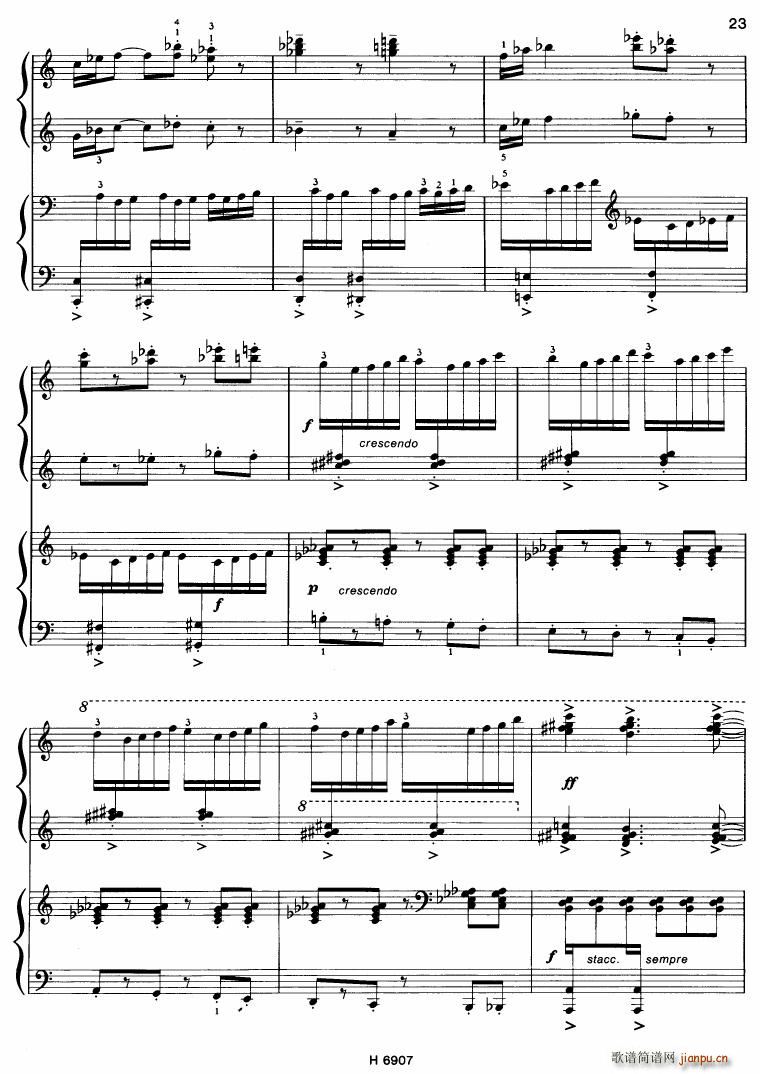 Barton Sonatina for 4 hands()23