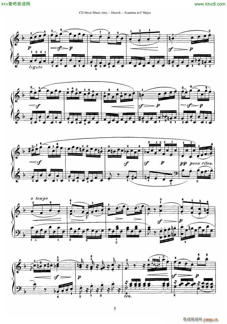 Dussek Sonatina in G Major()16