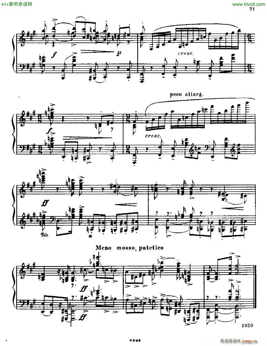 Anatoly Alexandrov Opus 18 Sonata no 3()34