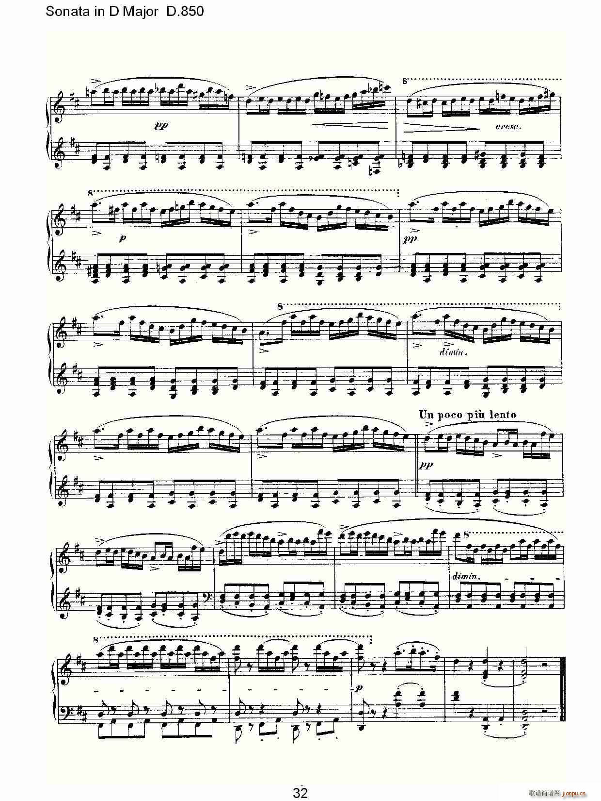 Sonata in D Major D.850(ʮּ)32
