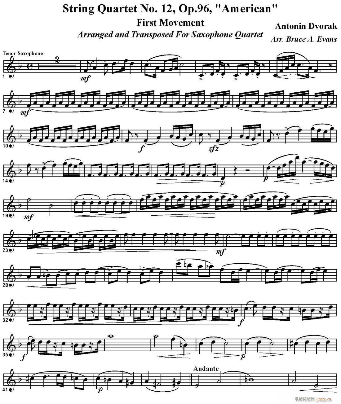 String Quartet No 12 Op 96  ˹()1