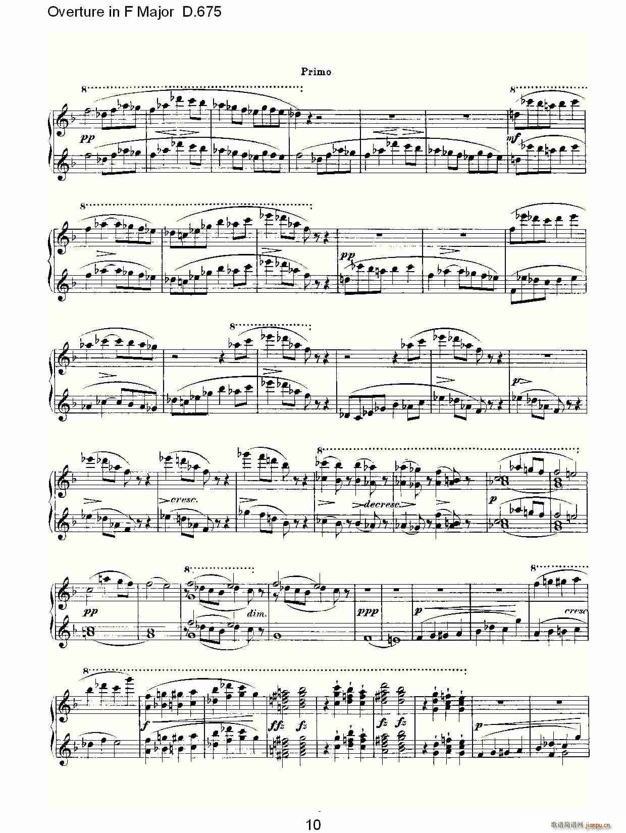 Overture in F Major D.675(ʮּ)10