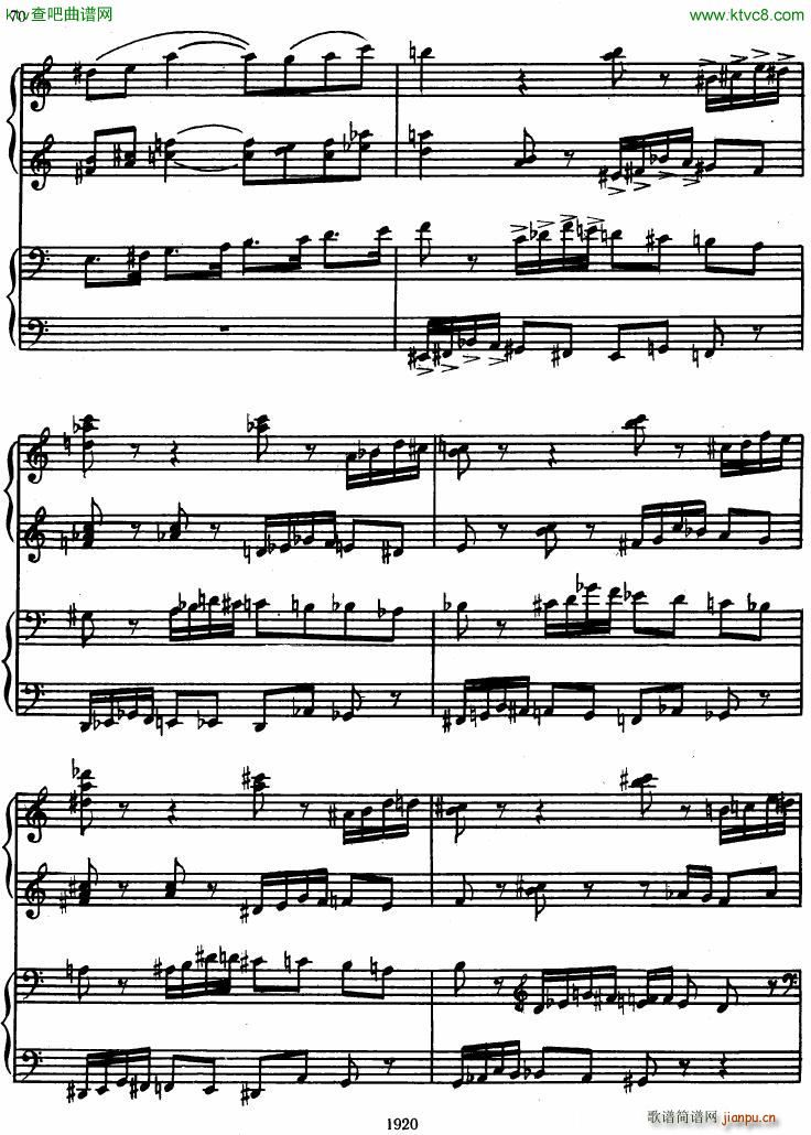Honegger Symphony No 3 Liturgicheskaya 2 pianos ()8