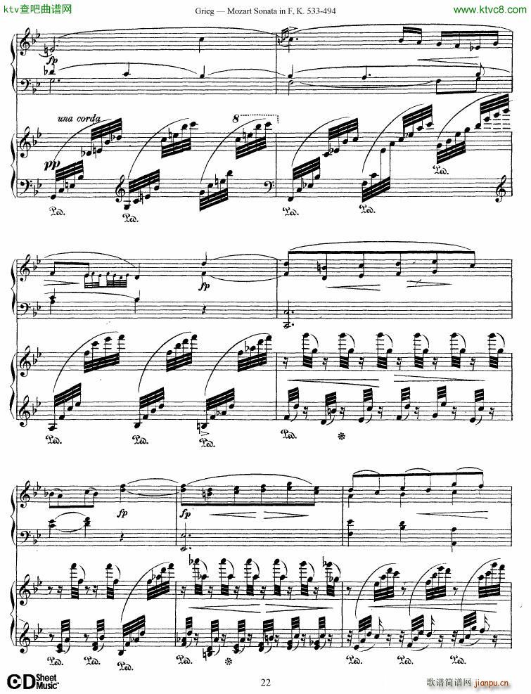 Grieg Sonata K 533 Mozart 2nd Piano Grieg()22