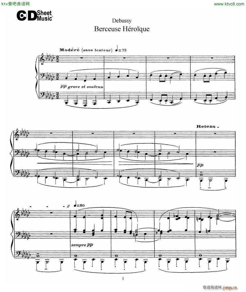 Debussy Berceuse Hro que()1