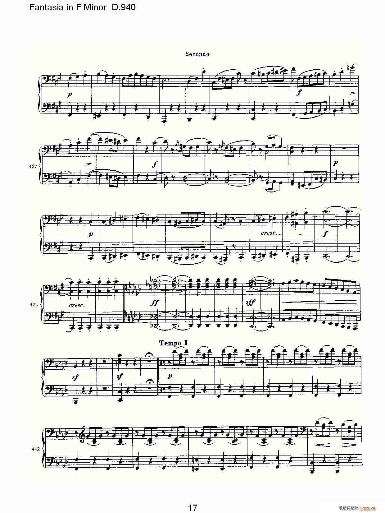 Fantasia in F Minor D.940(ʮּ)17