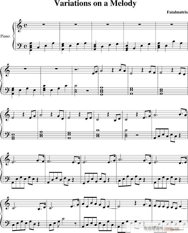 Variations on a Melody()1