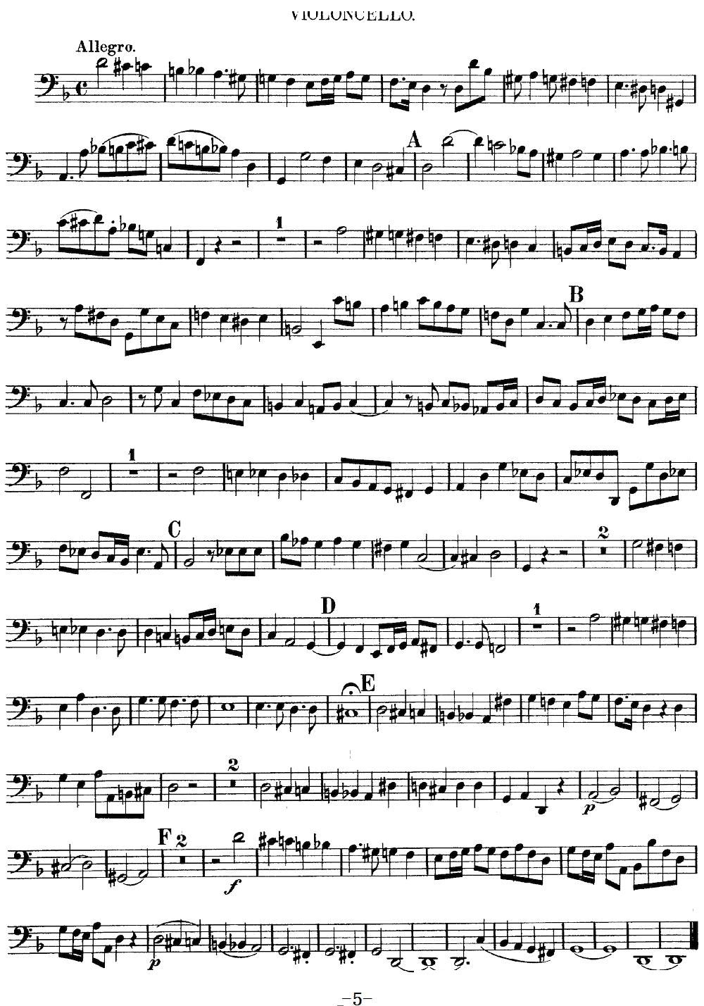 Mozart Quartet No 13 in D Minor K 173 Cello(ʮּ)5