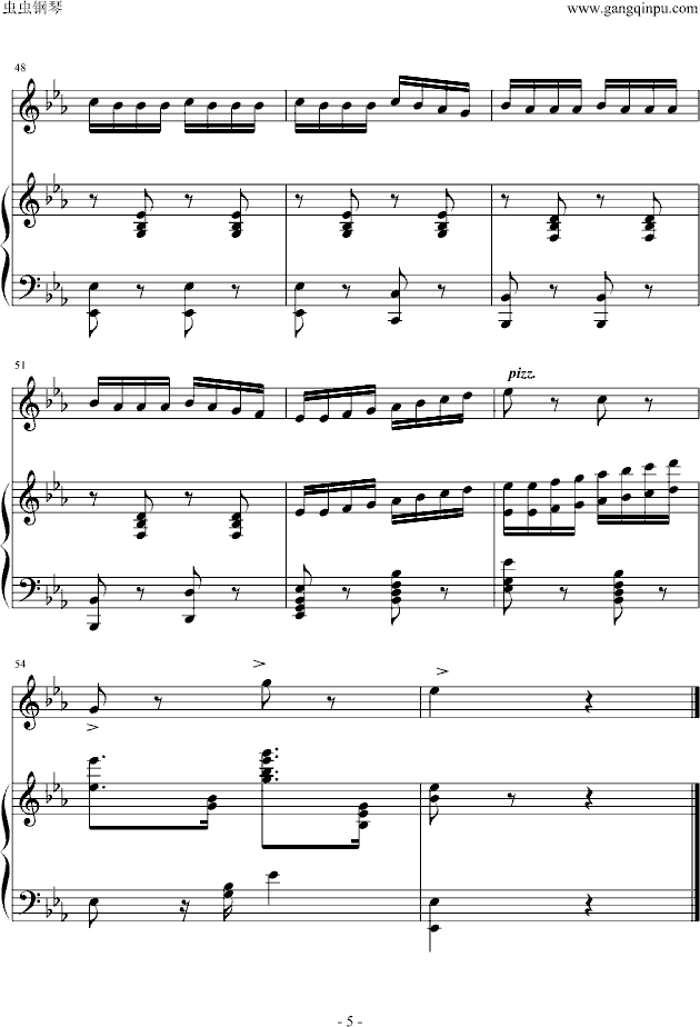 那不勒斯舞曲钢琴谱钢琴曲柴科夫斯基