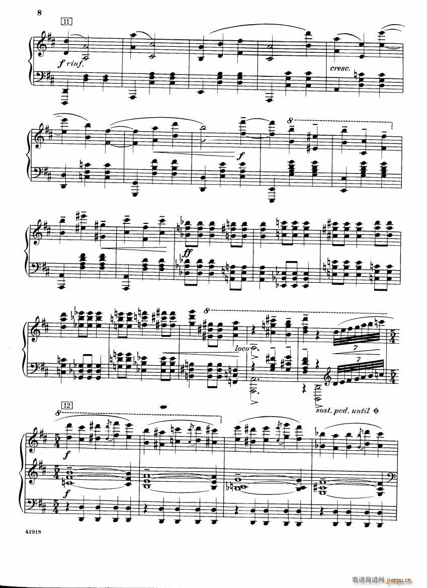Barber op 28 Souvenirs piano solo()8