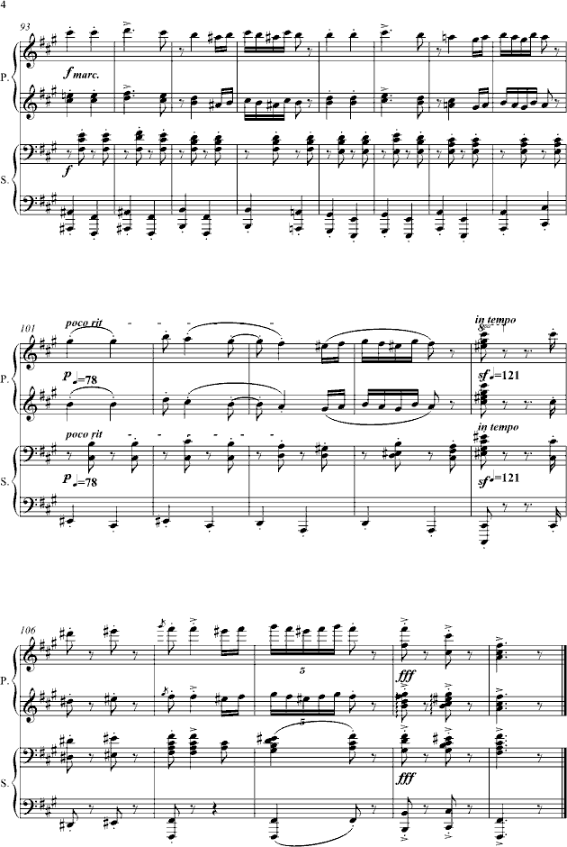 原版的匈牙利舞曲(四手联弹)-钢琴谱(钢琴曲)-勃拉姆斯-brahms