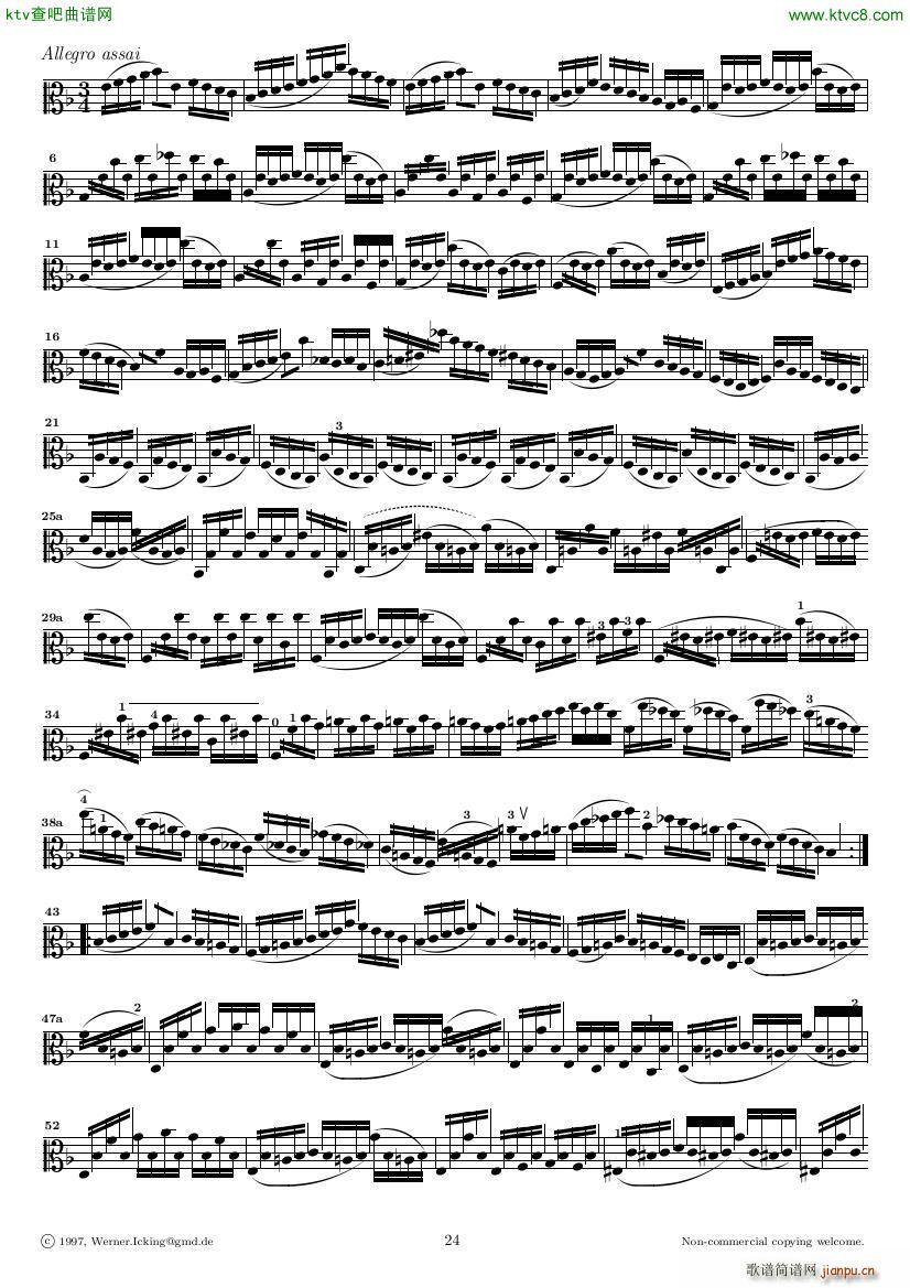 Bach JS BWV 1005 Sonata for Solo Violin in C()24