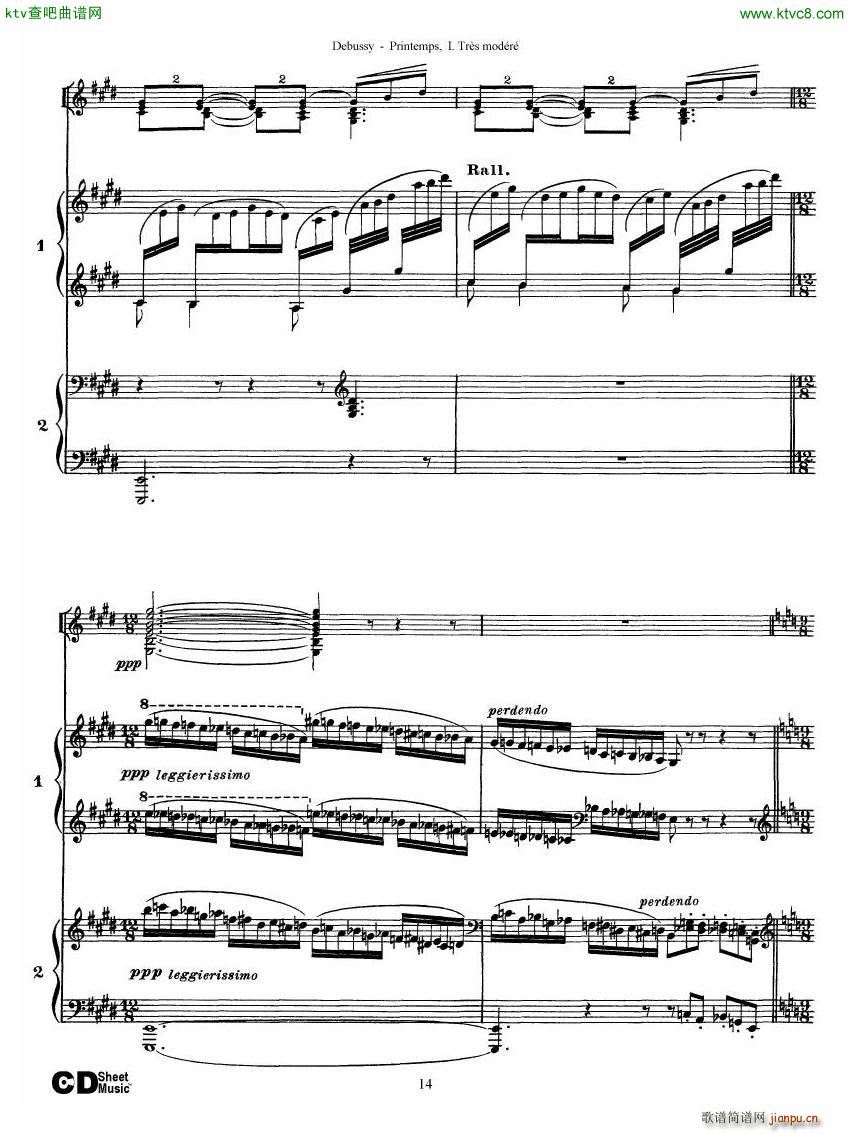 Debussy Printemps I()14