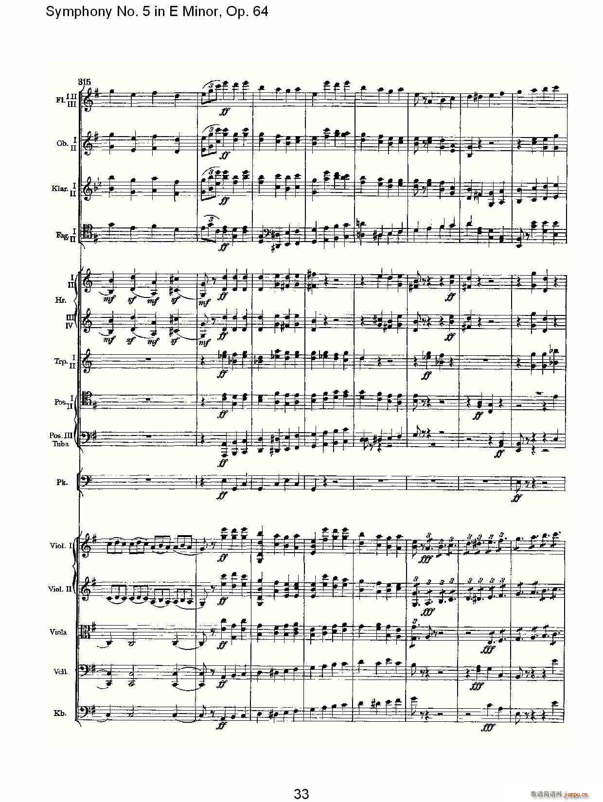 Symphony No. 5 in E Minor, Op.64(ʮּ)33