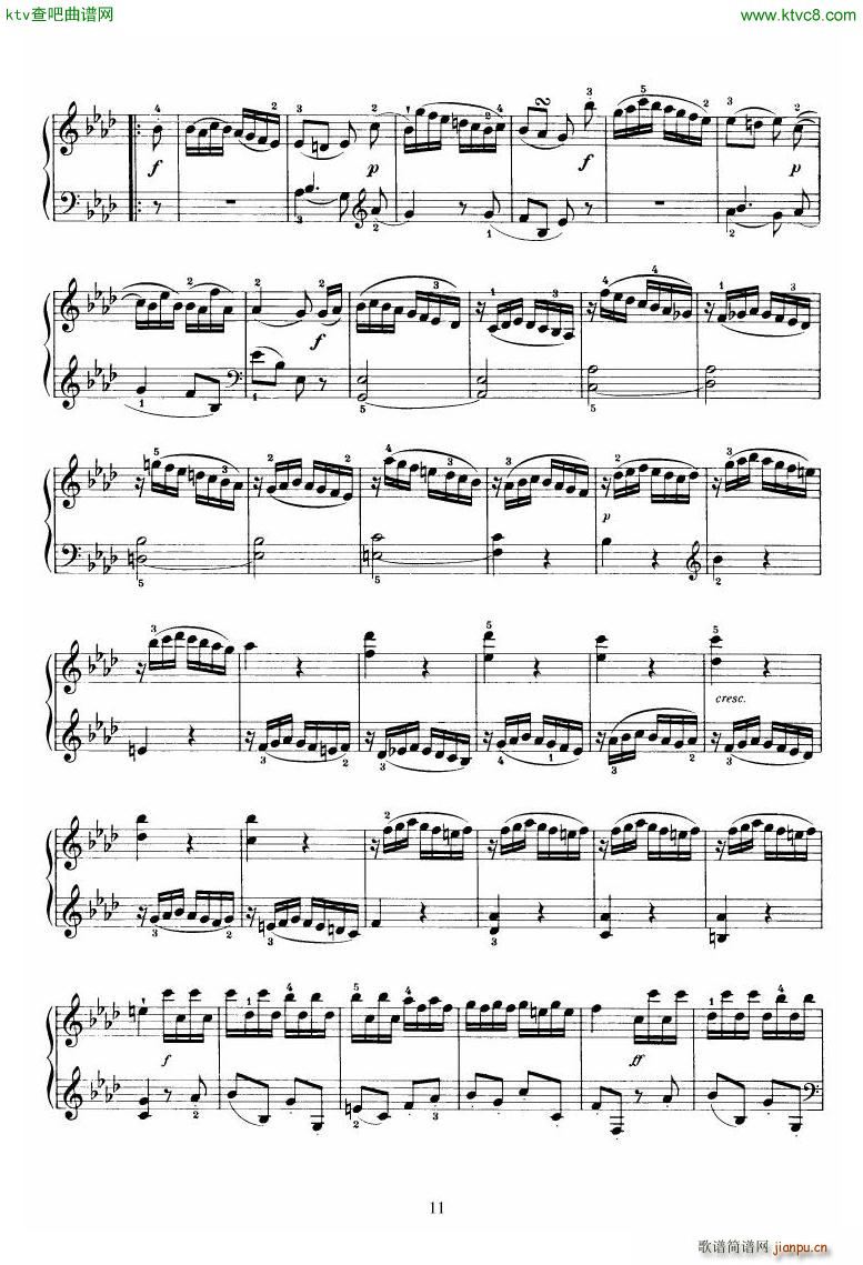 Piano Sonata No 46 in Ab()11