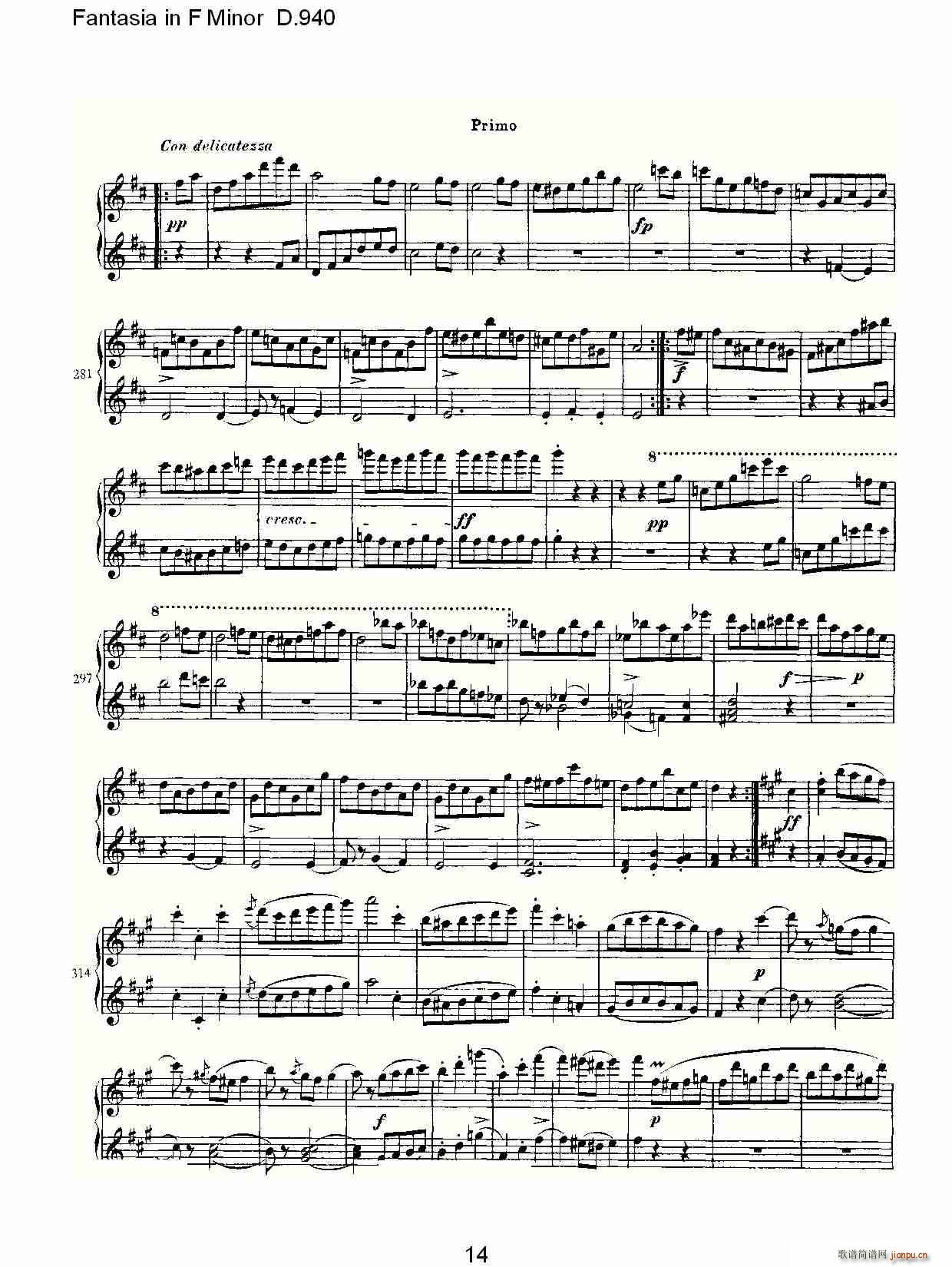 Fantasia in F Minor D.940(ʮּ)14