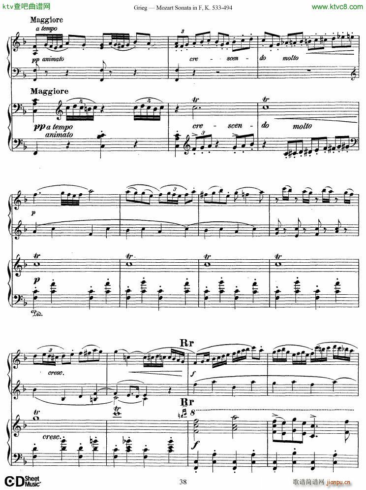 Grieg Sonata K 533 Mozart 2nd Piano Grieg()34