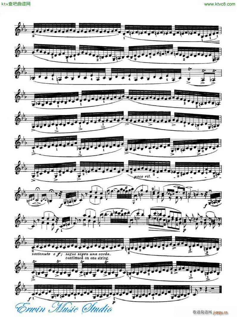 ޵ 24ϰPierre Rode 24 Studi Per violino 17 24(ʮּ)8