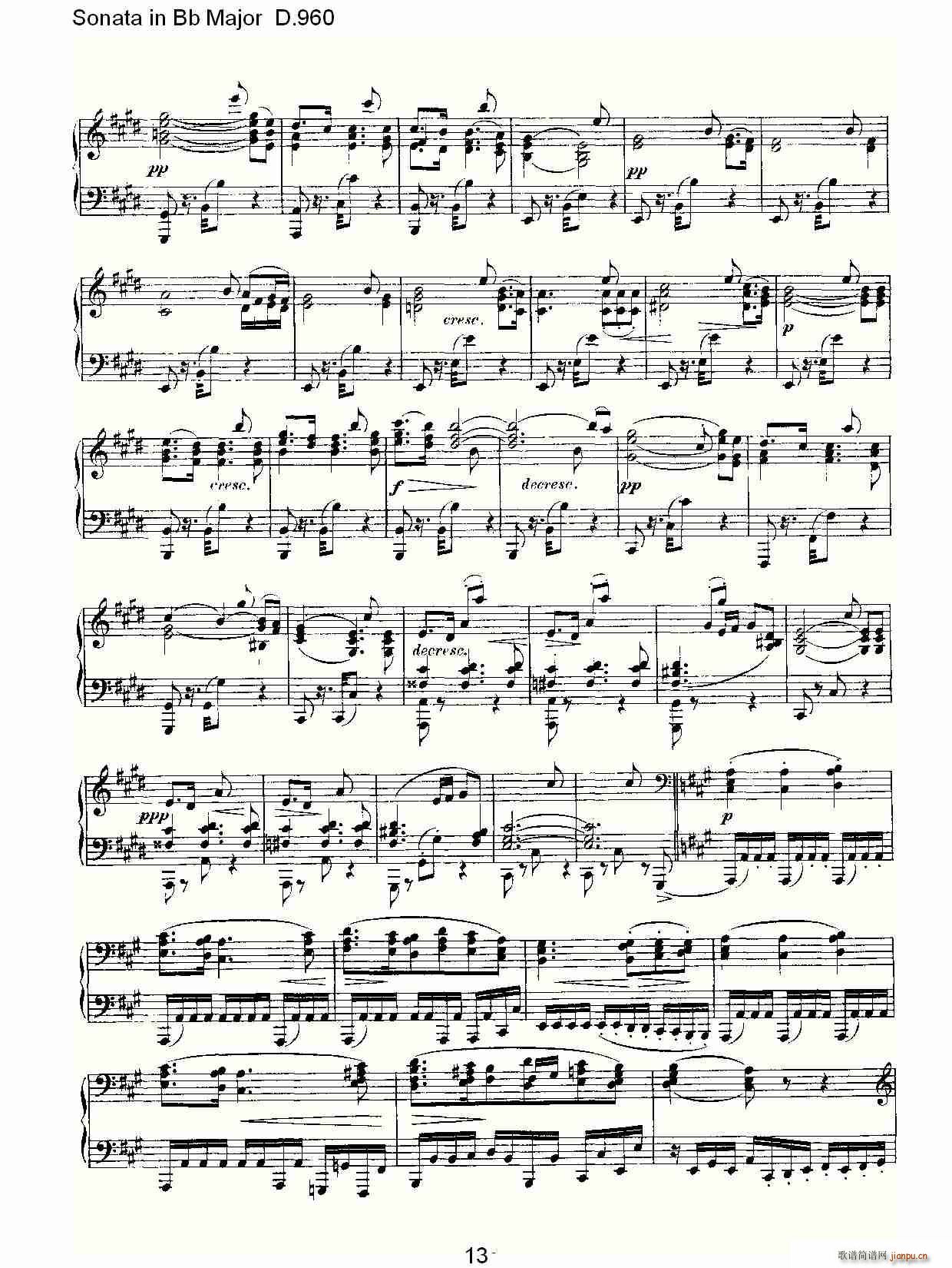 Sonata in Bb Major D.960(ʮּ)13