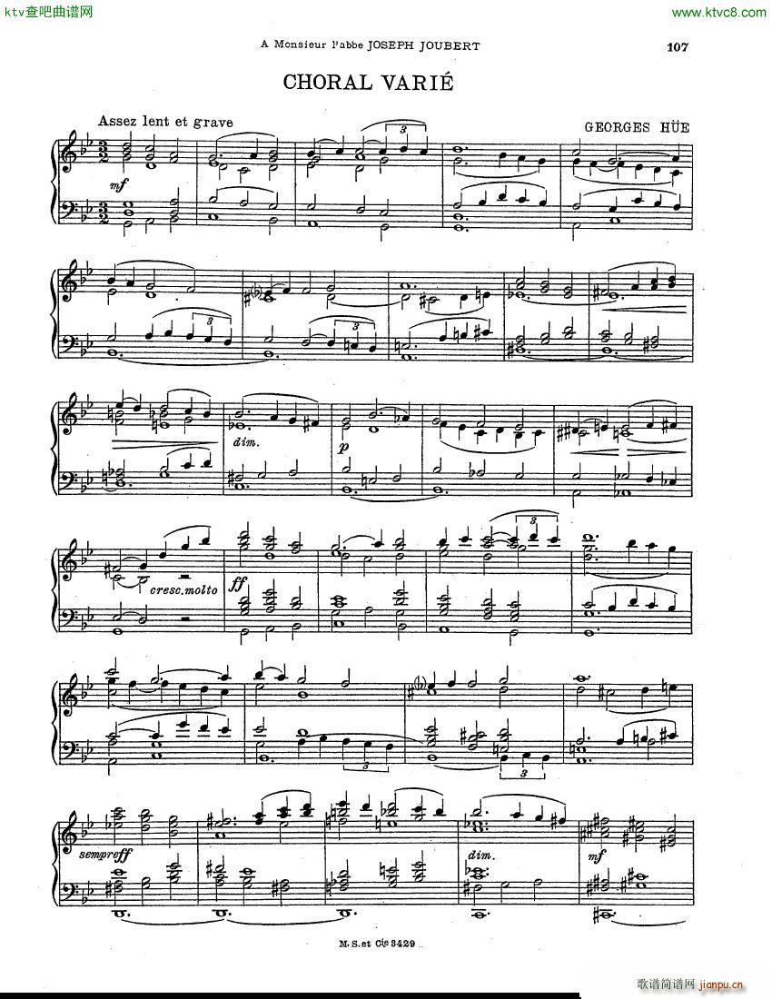 Hue Georges Choral Vari organ()1