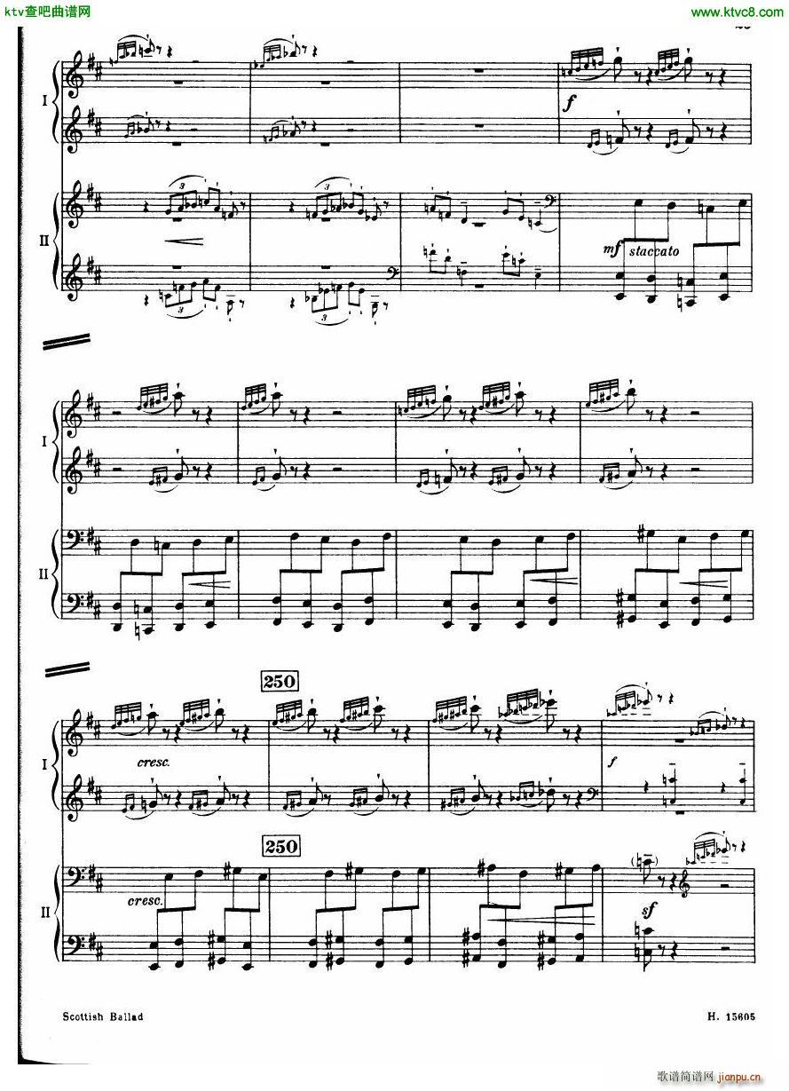 Britten Scottish Ballad op 26 arr for 2 pianos()26
