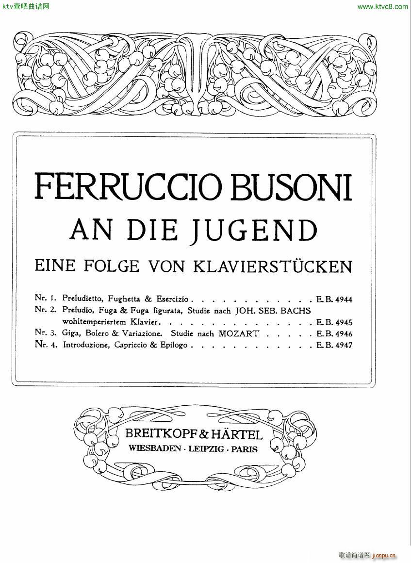 Busoni an die jugend 2()1