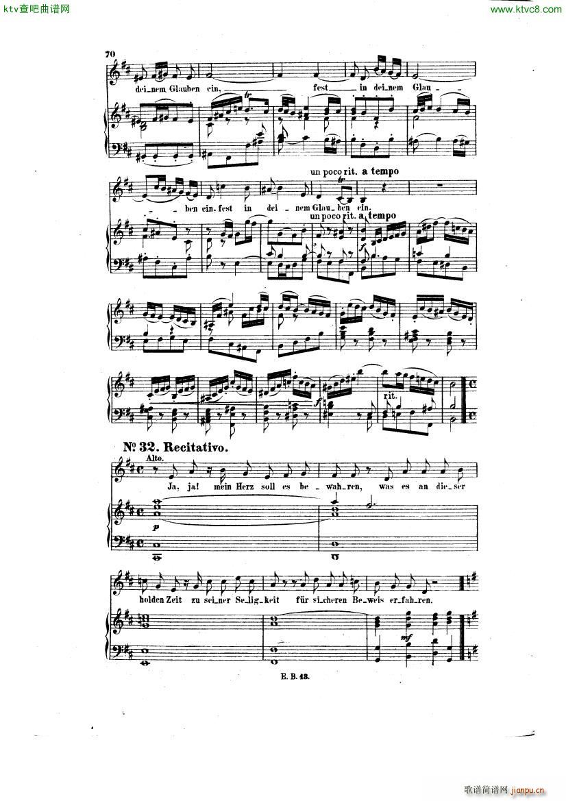 Bach JS BWV 248 Christmas Oratorio No 30 35()7