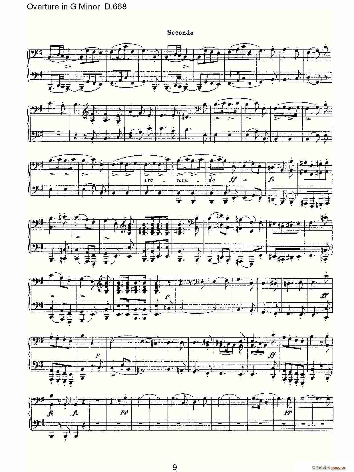 Overture in G Minor D.668(ʮּ)9