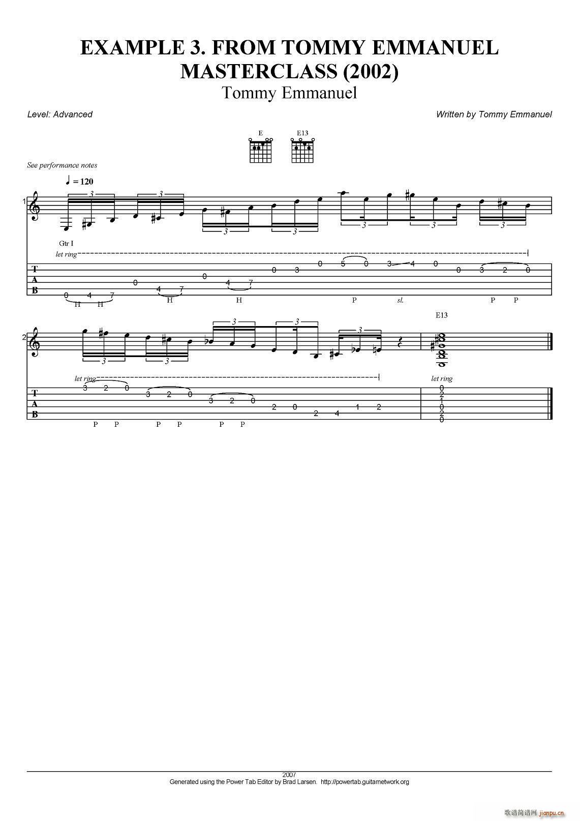 tommy emmanuel masterclass example 3 ָ()1