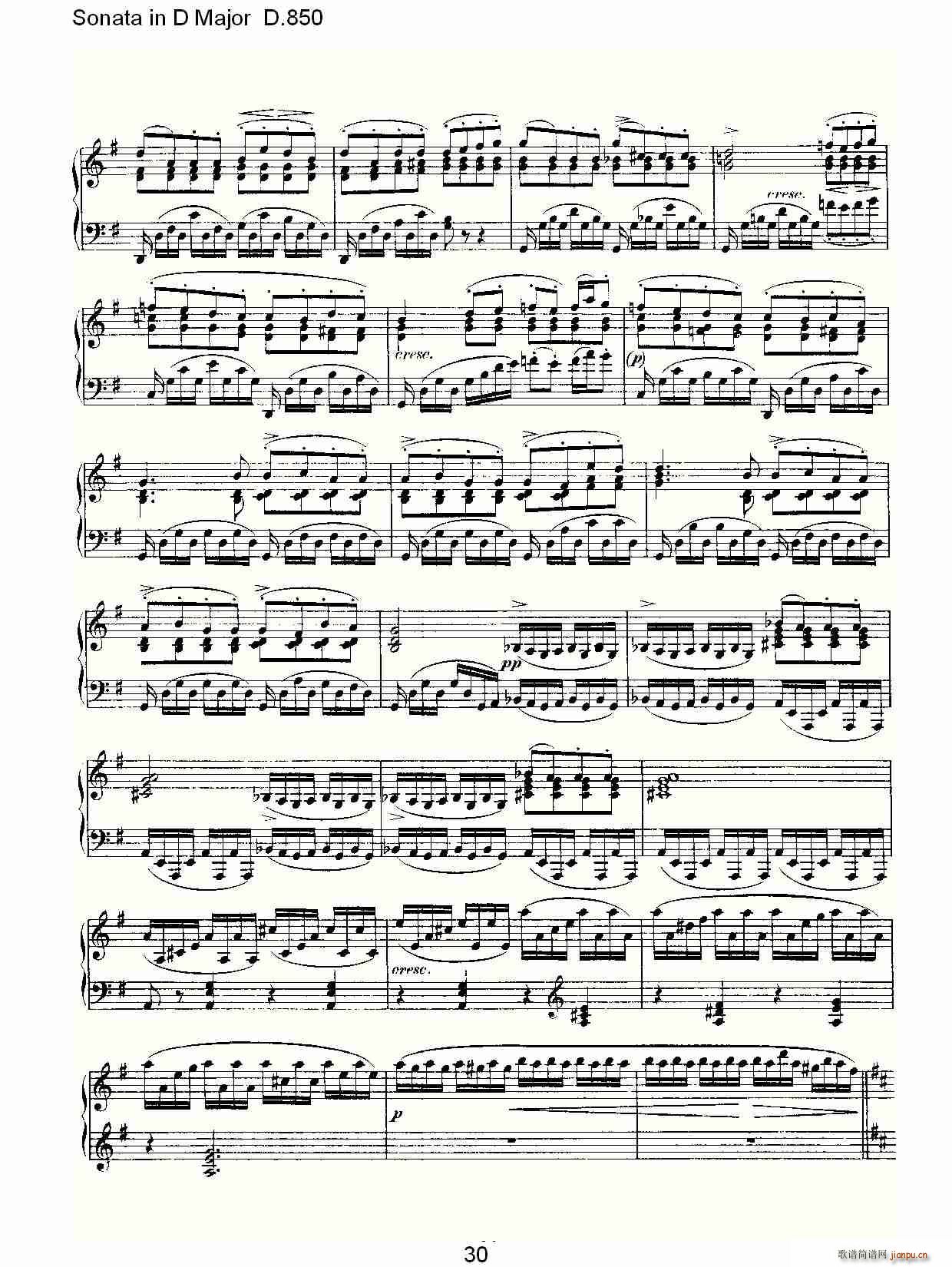 Sonata in D Major D.850(ʮּ)30