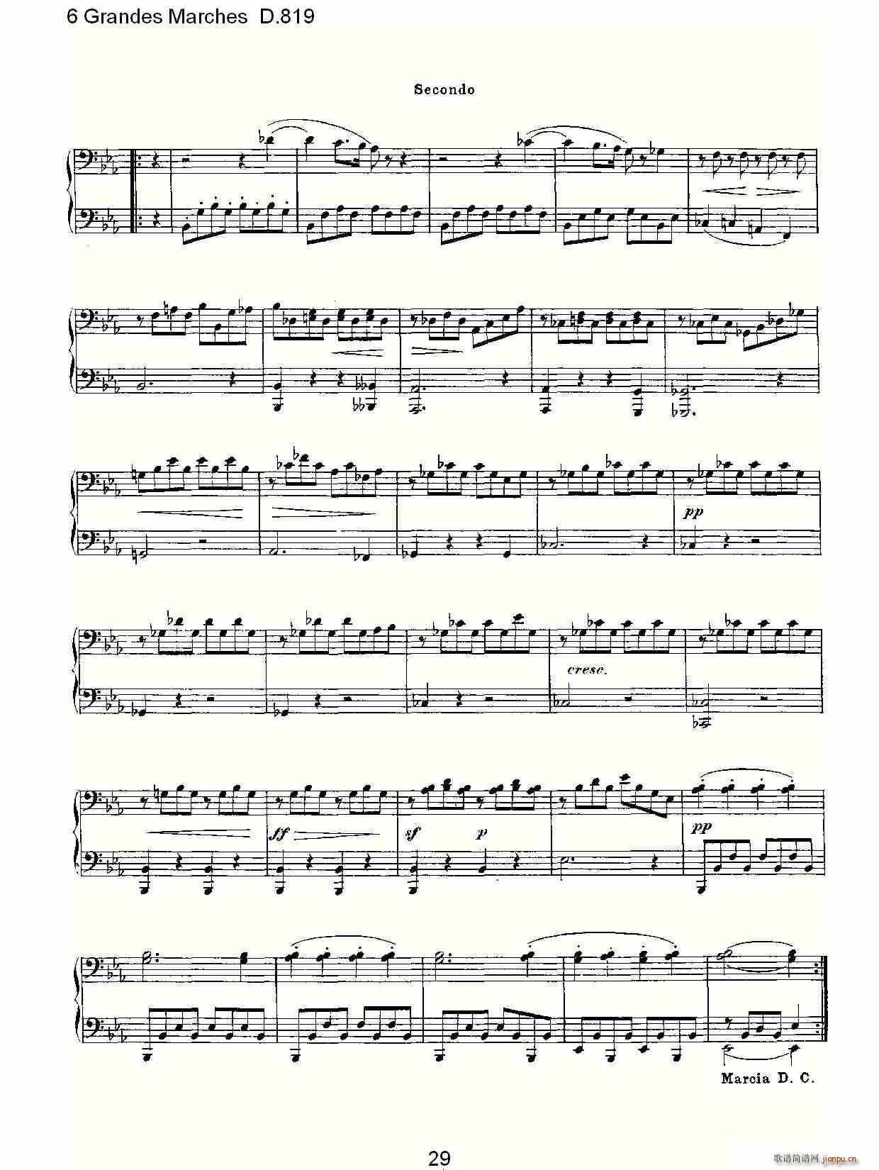 6 Grandes Marches D.819(ʮּ)29